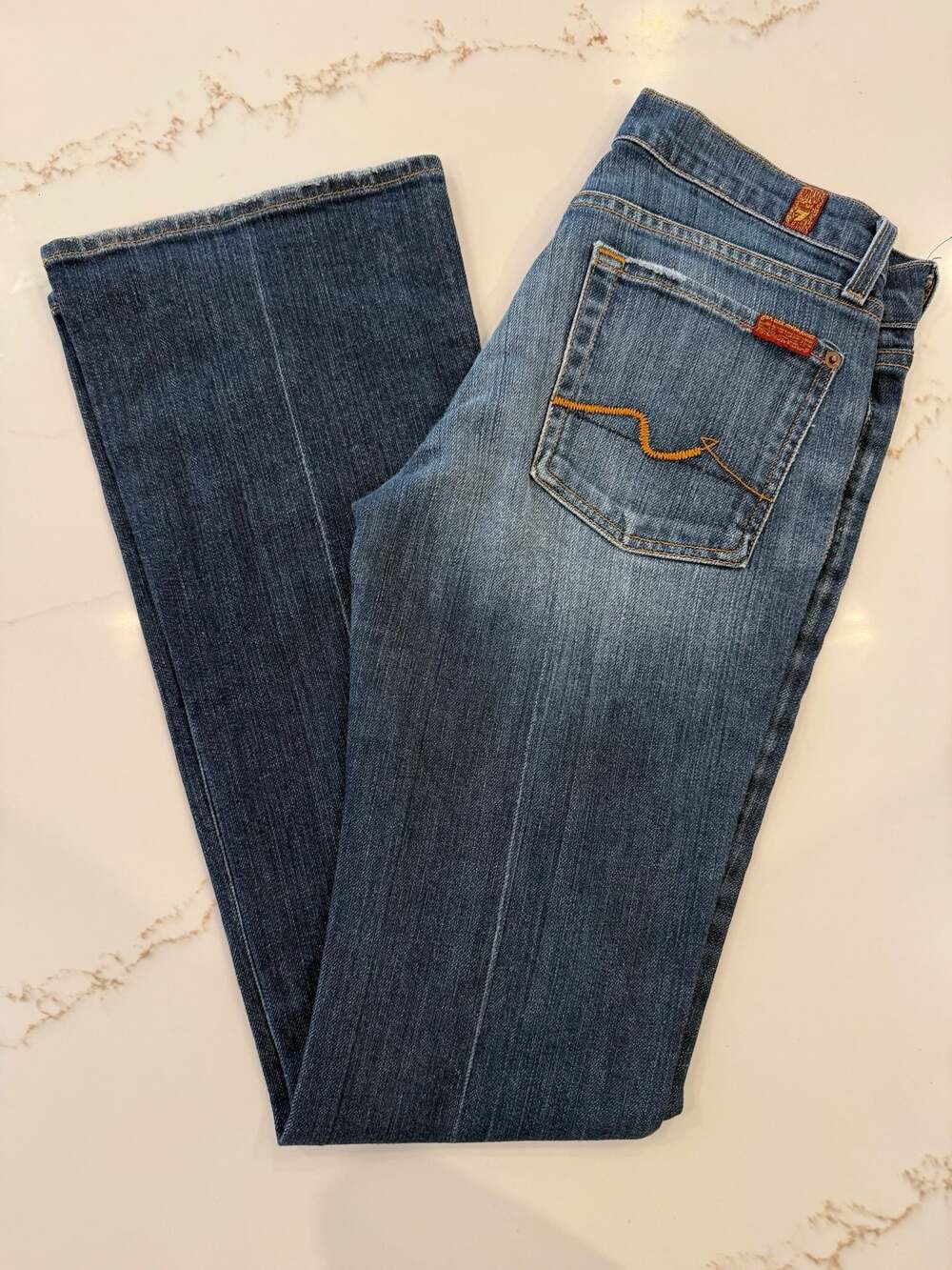 7 For All Mankind Bootcut Jeans Dark Wash Size 27